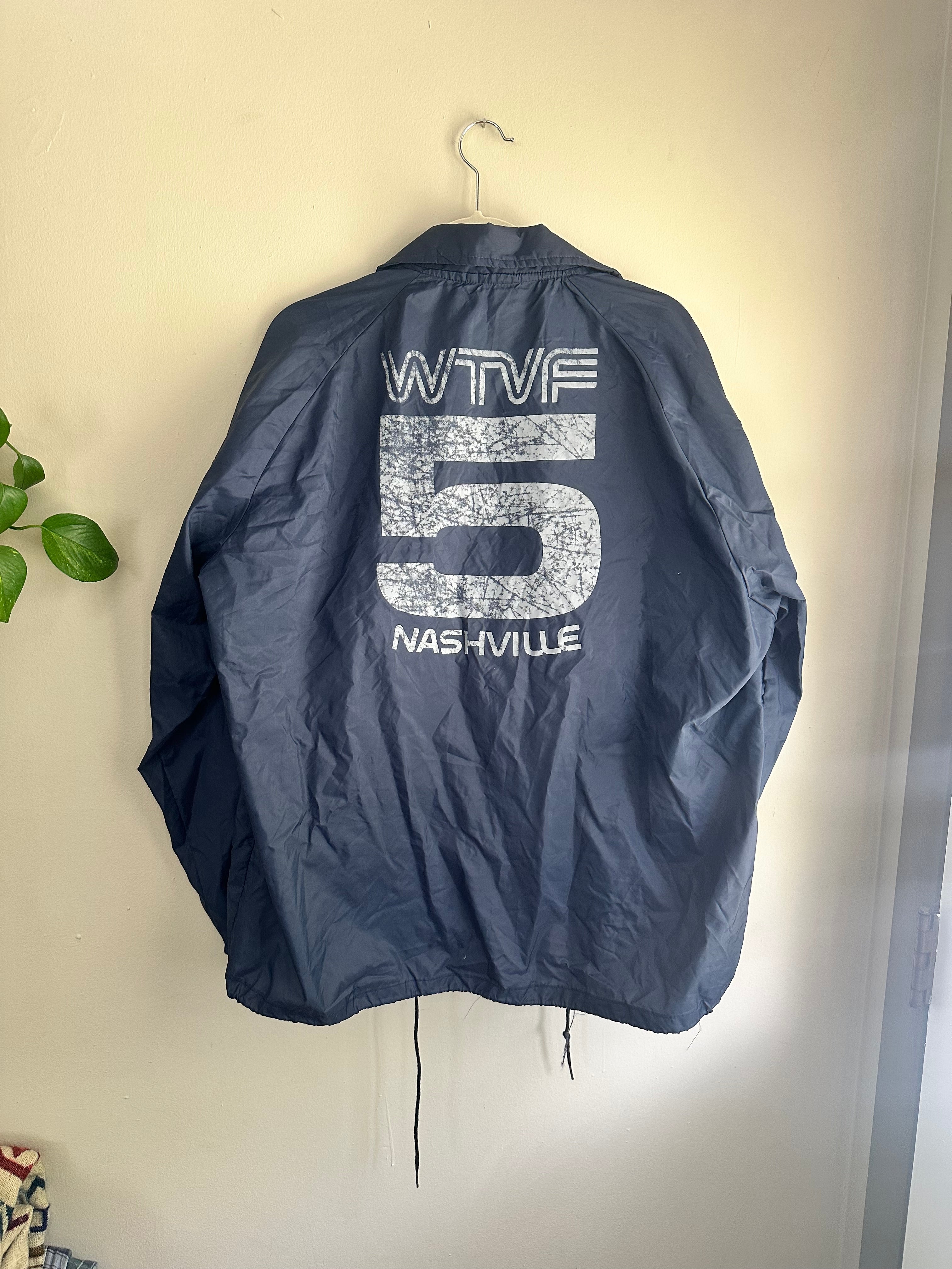 Vintage WTVF Channel 5 Nashville Windbreaker