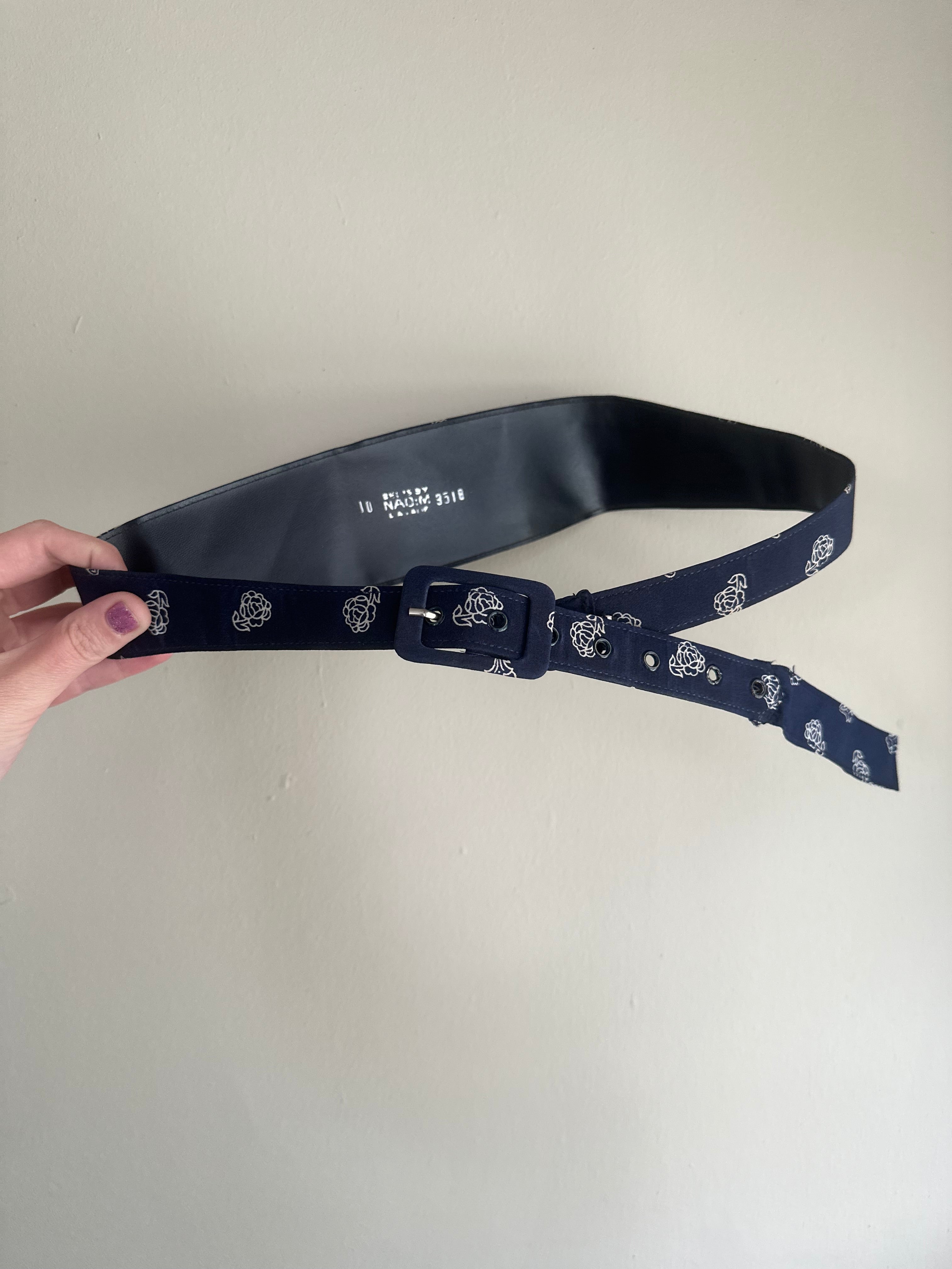 Vintage California Girl 70s/80s Navy Floral Dress