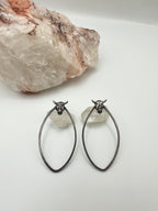 Ox Skull teardrop earrings