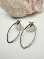 Ox Skull teardrop earrings