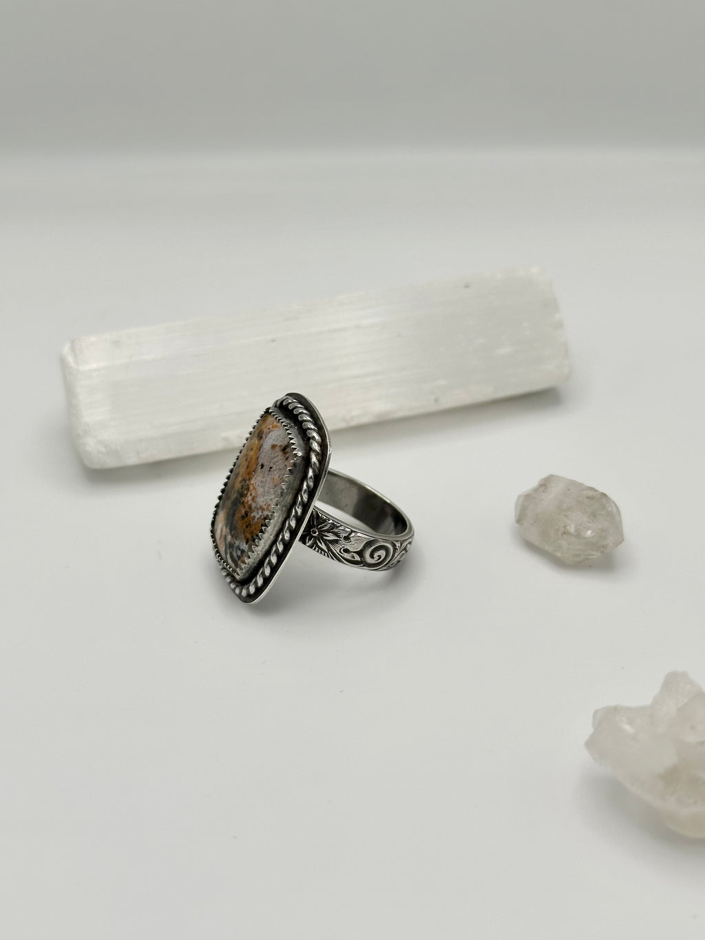 Agatized Petrified Wood ring