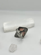 Red Crazy Lace Agate ring