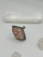 Red Crazy Lace Agate ring