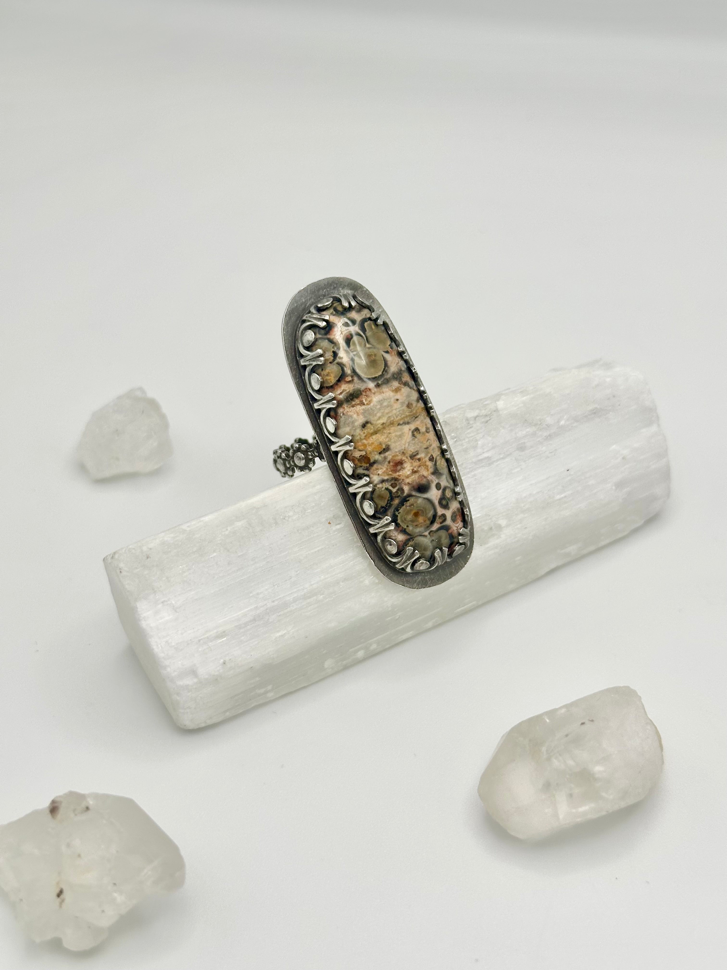 Leopard Skin Jasper ring