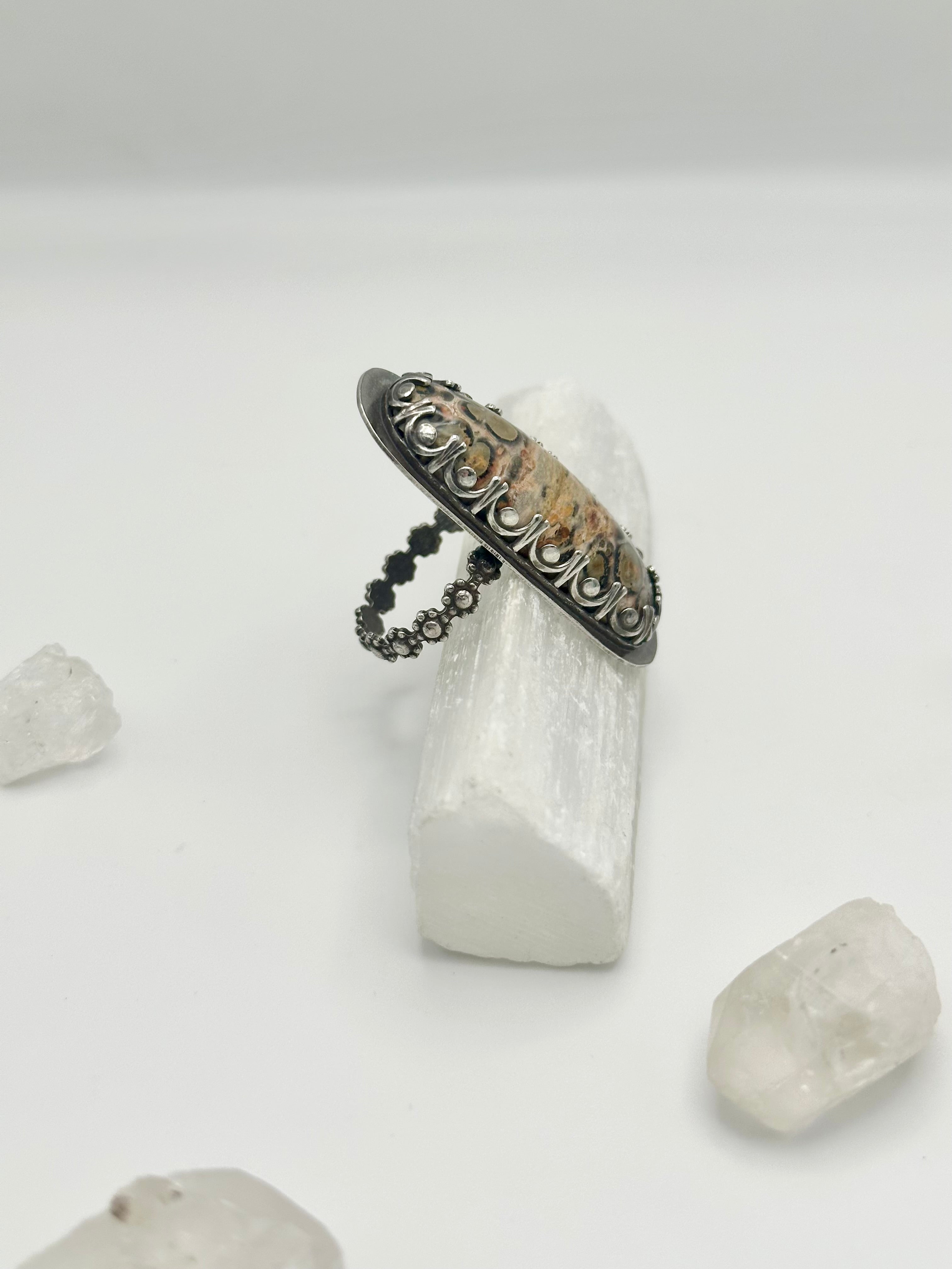 Leopard Skin Jasper ring