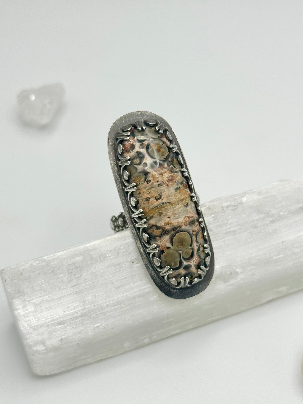 Leopard Skin Jasper ring
