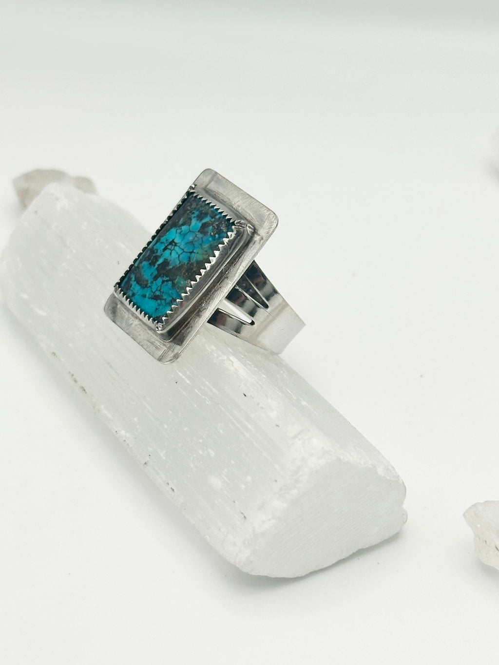 Rectangle Turquoise ring