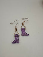 Amethyst Cowboy Boot earrings