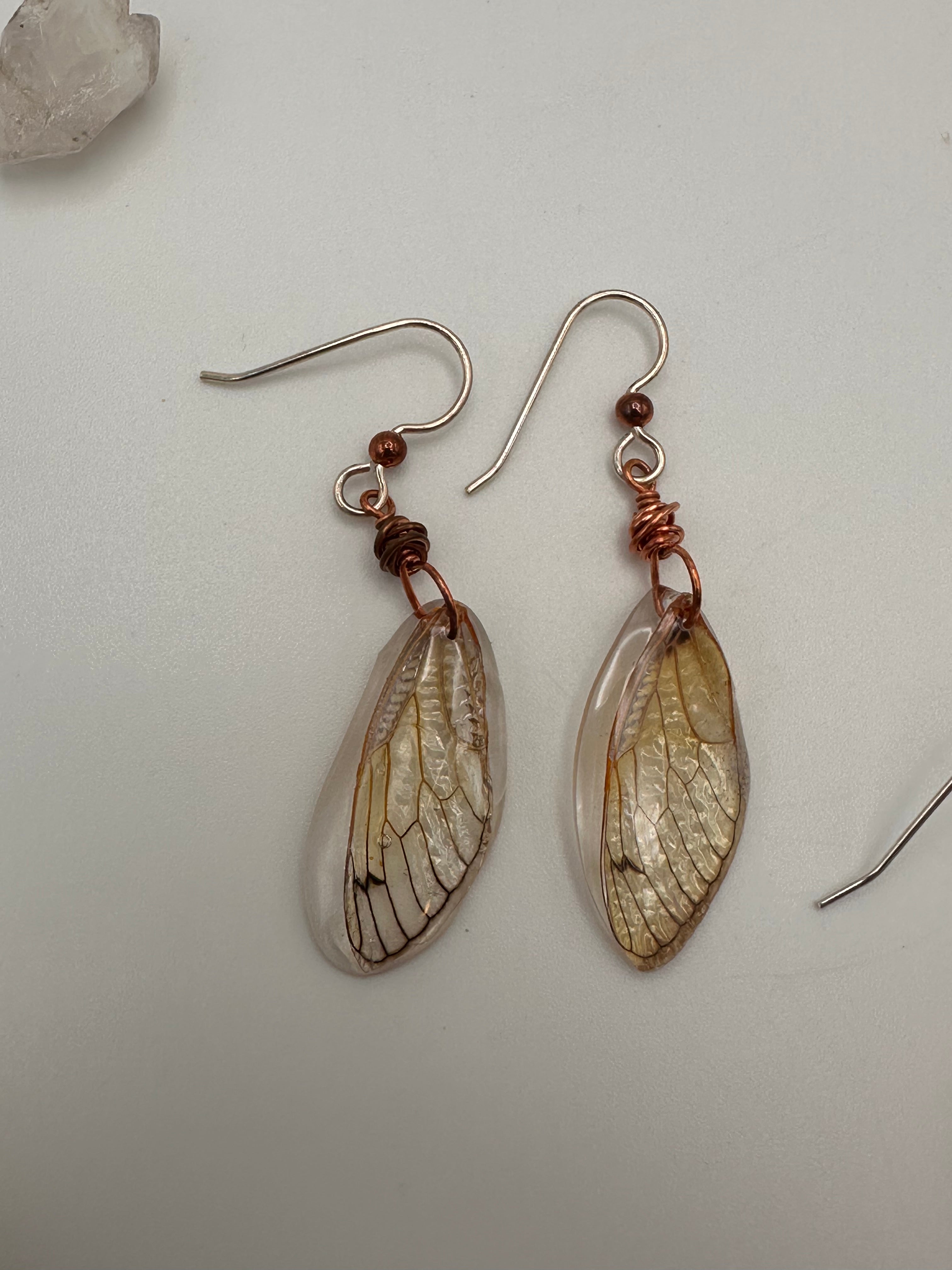 Cicada Wing earrings