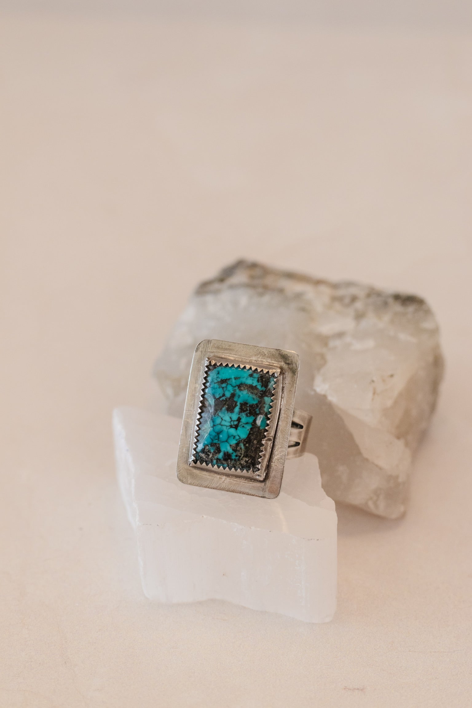 Rectangle Turquoise ring