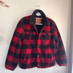 Levi's Plaid Checkered Sherpa Jacket