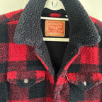 Levi's Plaid Checkered Sherpa Jacket