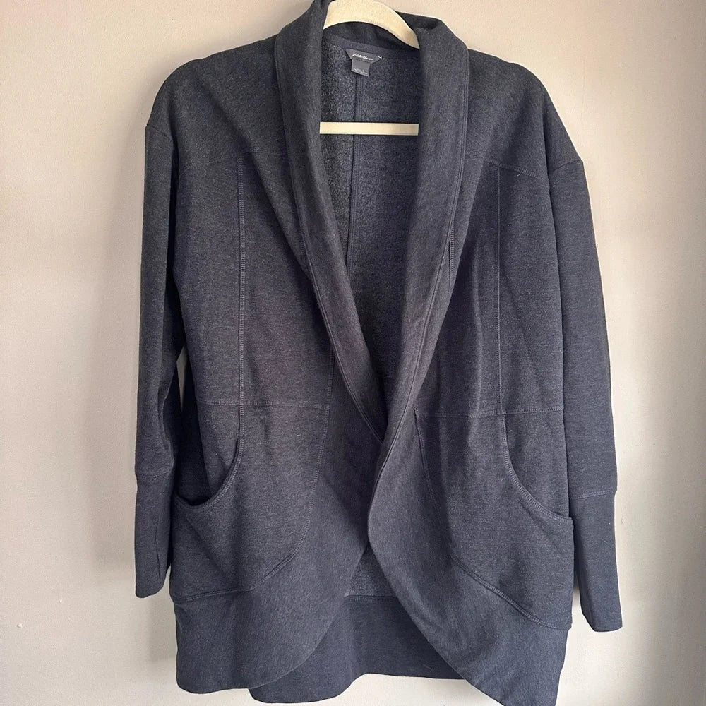 Eddie Bauer Camp Fleece Wrap Cardigan