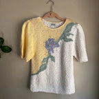 Vintage Koret Pastel Floral Knit