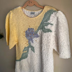Vintage Koret Pastel Floral Knit