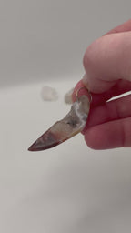 Druzy Agate nuggets with Smoky Quartz