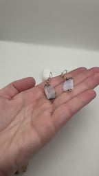 Moonstone with Opal and Lapis Lazuli earrings